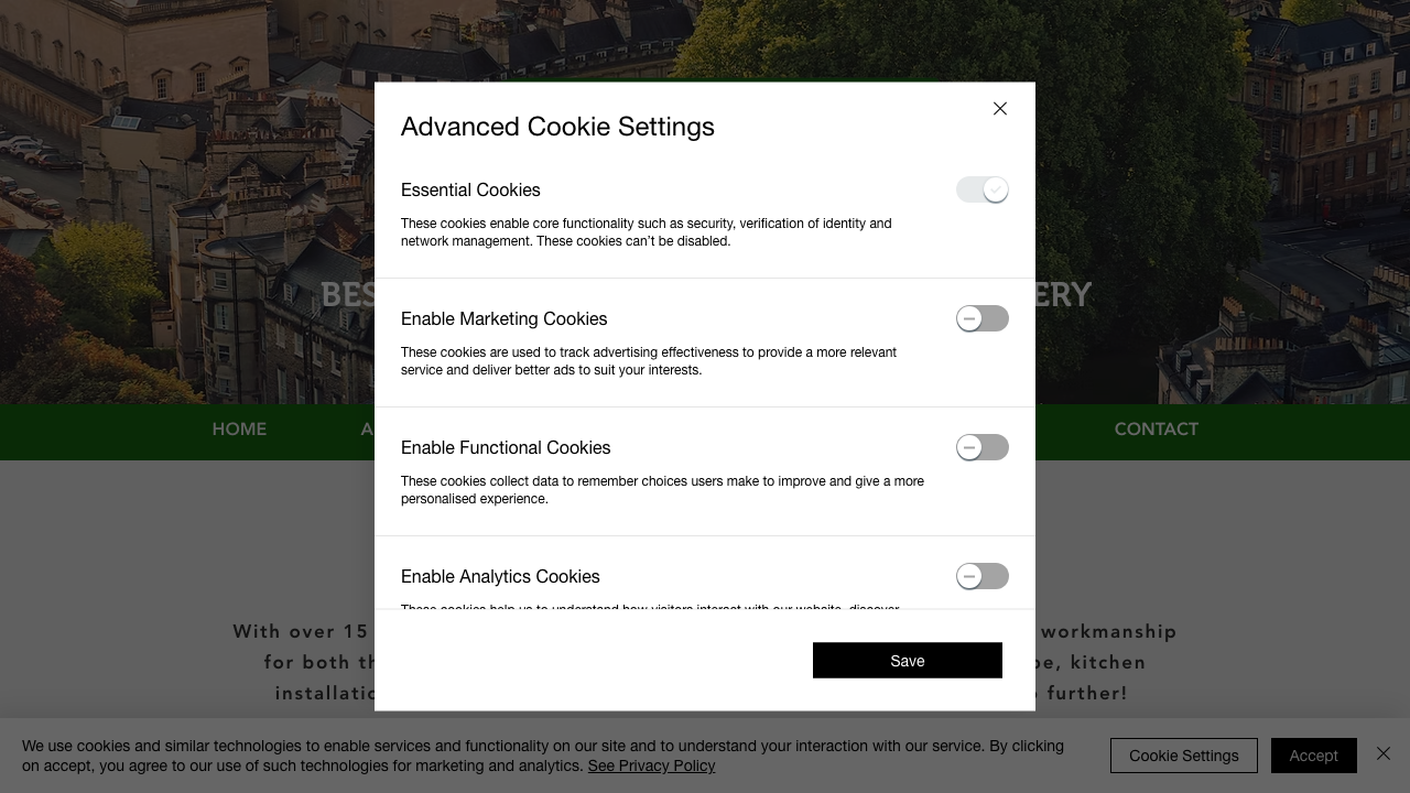 BP JOINERY & SASH WINDOWS LTD website preview