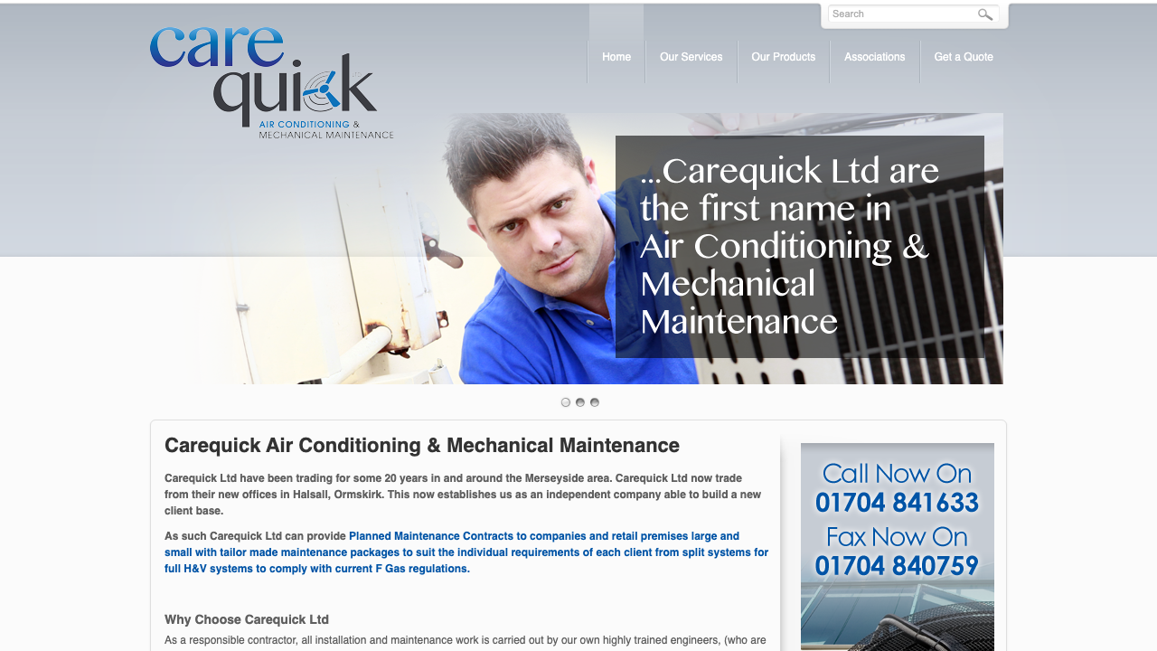CAREQUICK LIMITED website preview