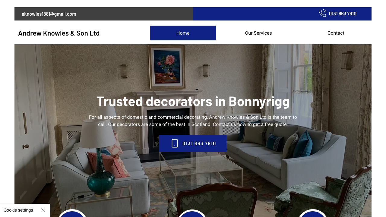 ANDREW KNOWLES & SON LIMITED website preview