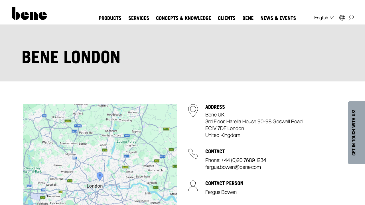 BENE PLC website preview