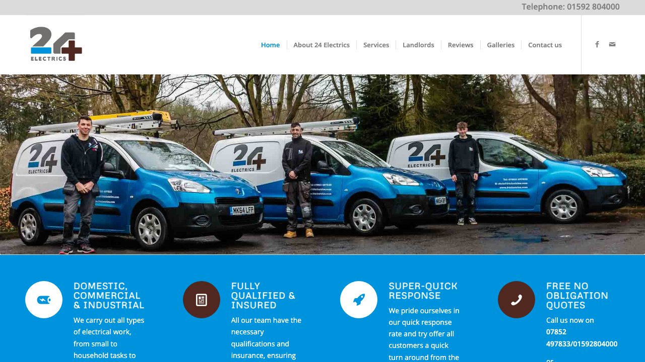 24 ELECTRICS LIMITED website preview