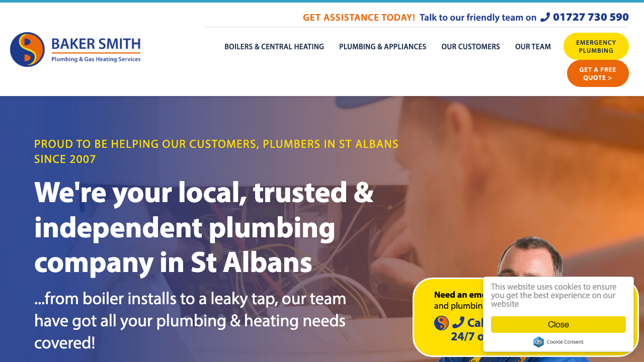 BAKER SMITH LIMITED website preview