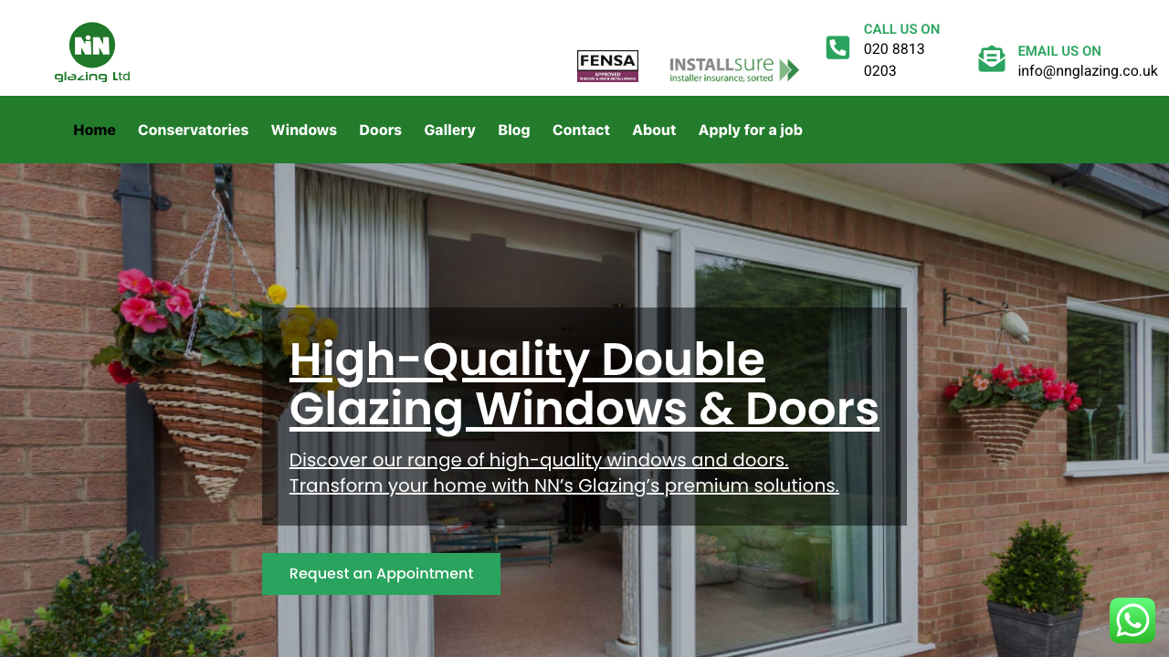 BETWEEN GLASS GLAZING LTD website preview