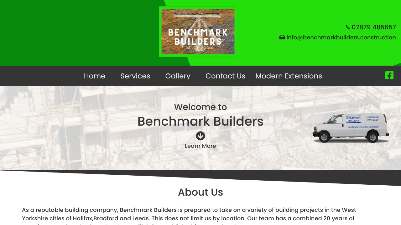 BENCHMARK BUILDERS YORKSHIRE LTD website preview