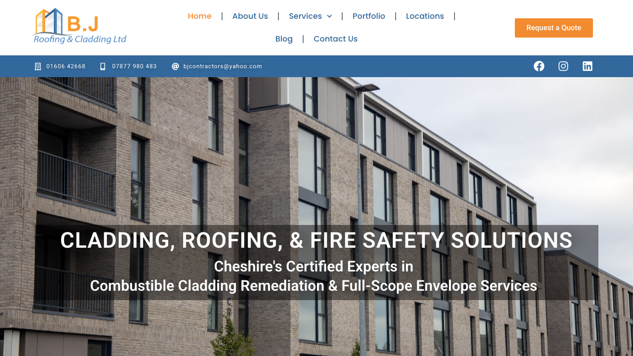 BJS ROOFING SOLUTIONS LTD website preview