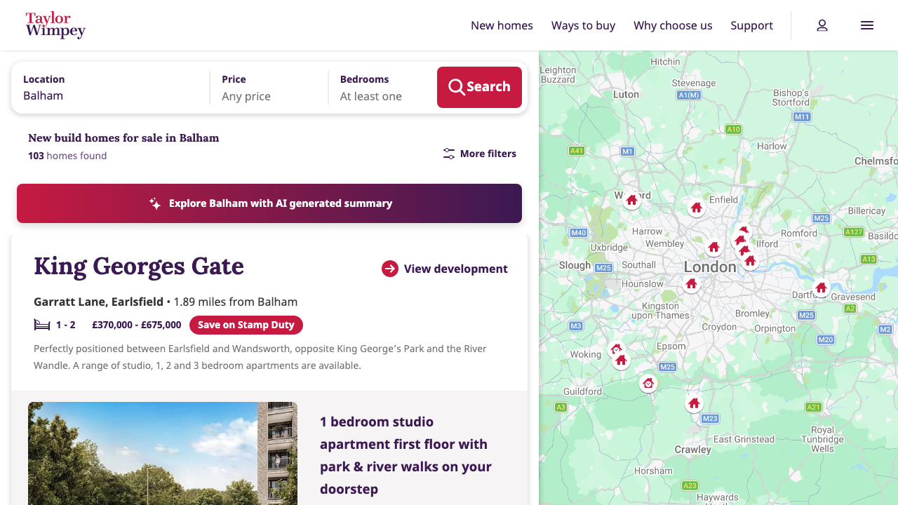 BALHAM DEVELOPMENTS LTD website preview