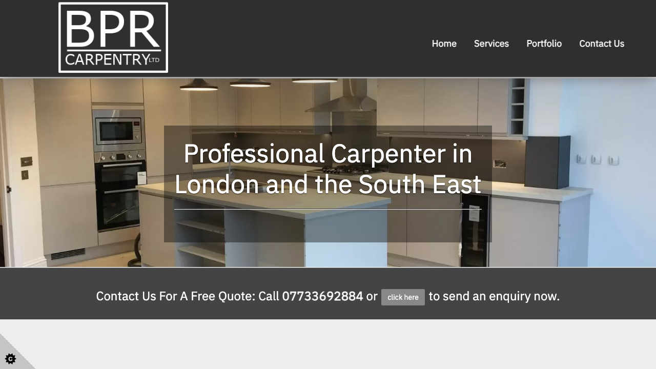 BPR CARPENTRY LIMITED website preview