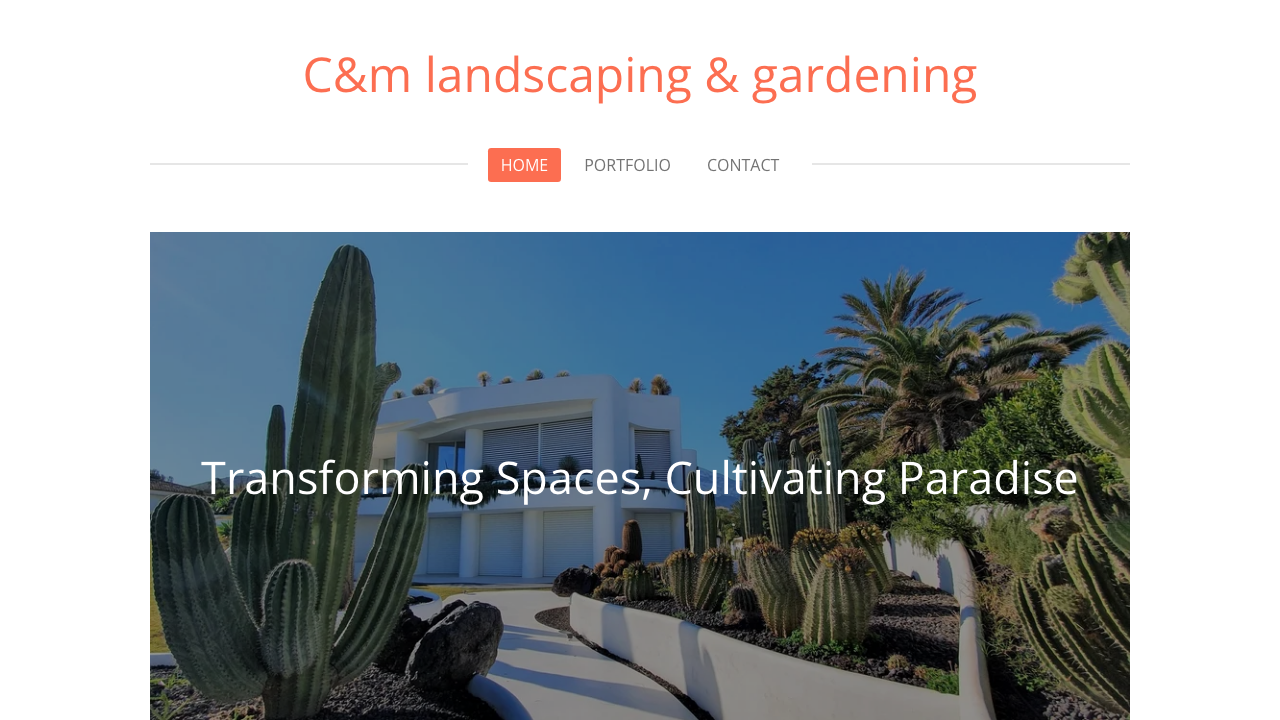 C&M GARDENING AND LANDSCAPING SERVICES LTD website preview