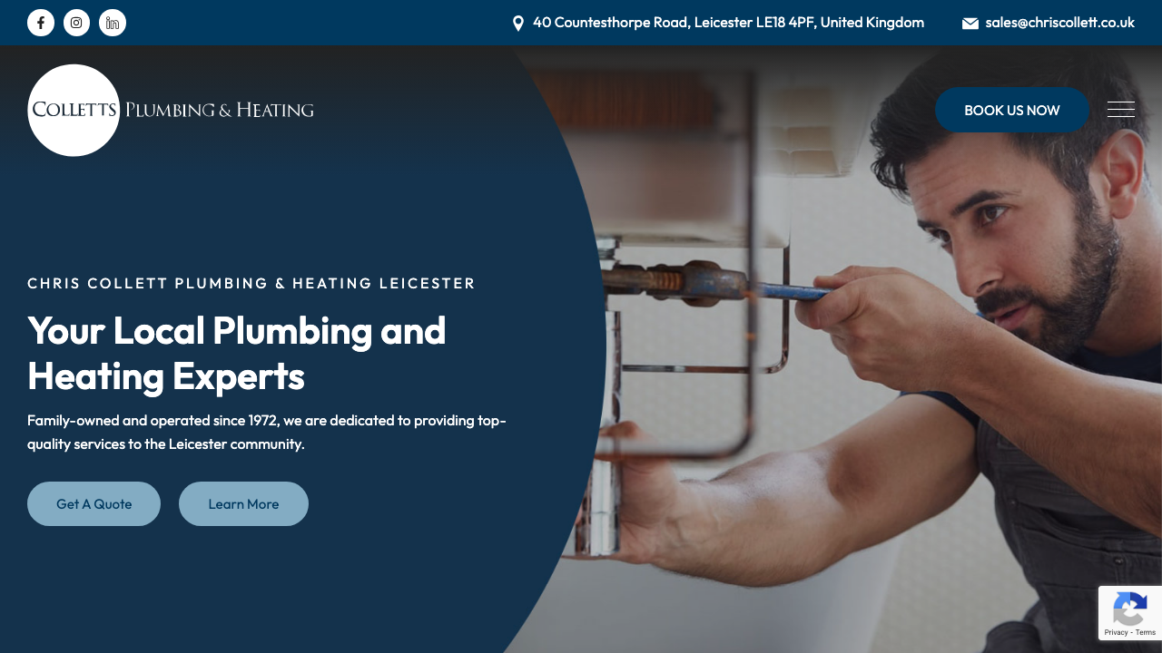 CHRIS COLLETT PLUMBING & HEATING LTD website preview