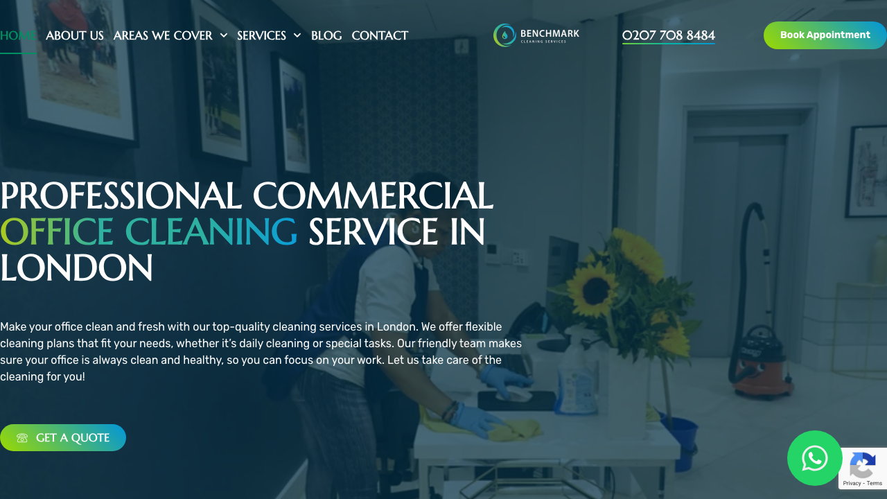 BENCHMARK CLEANING SERVICES LIMITED website preview