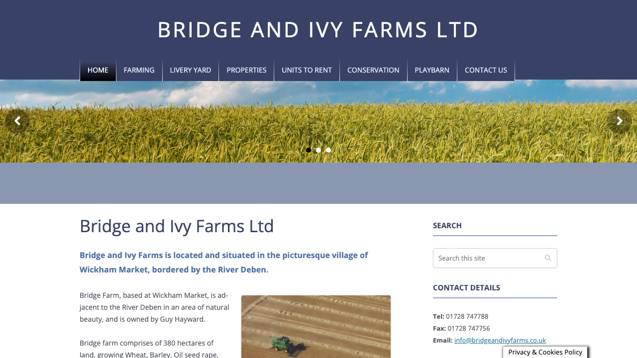 BRIDGE FARMS CONTRACTING LIMITED website preview