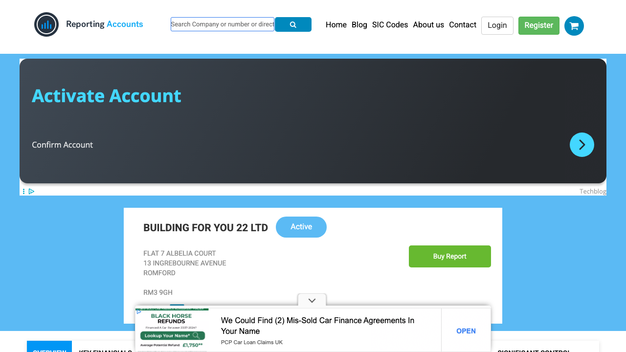 BUILDING FOR YOU 22 LTD website preview