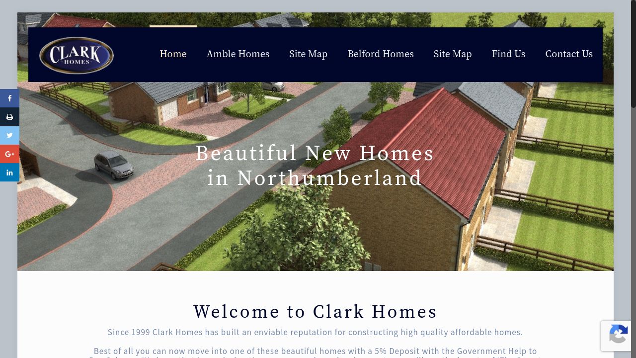 CLARK HOMES LIMITED website preview
