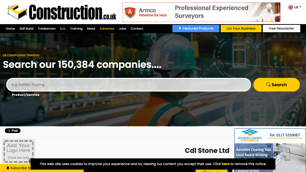 C D L STONE LIMITED website preview