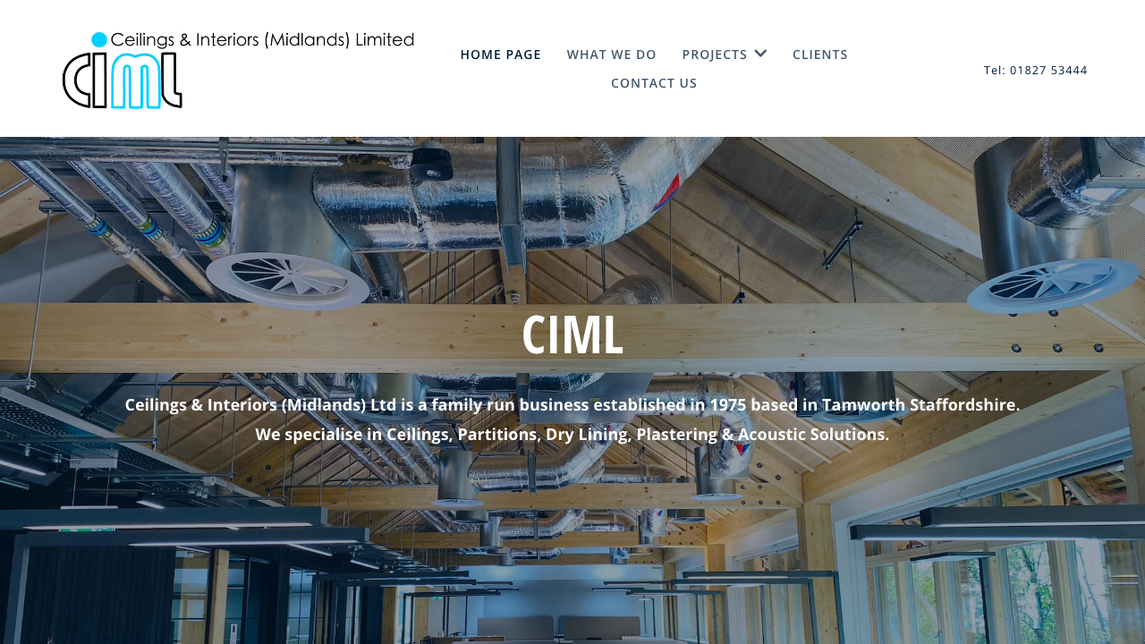 CEILINGS AND INTERIORS (MIDLANDS) LIMITED website preview
