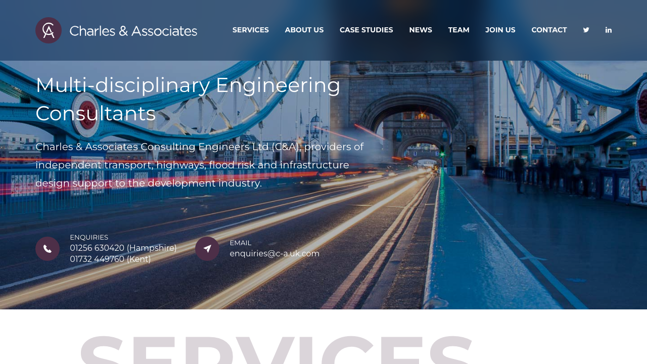 C & A ENGINEERING SERVICES LTD website preview
