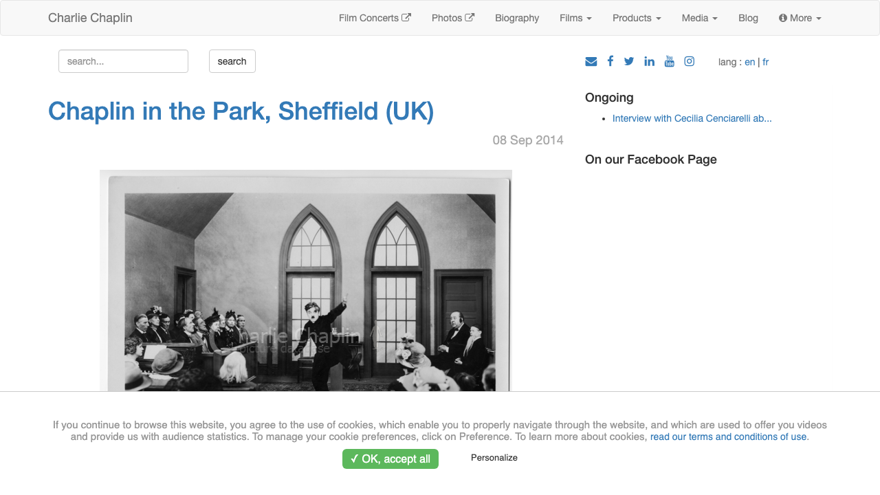 CHARLIE & CHAPLIN LIMITED website preview