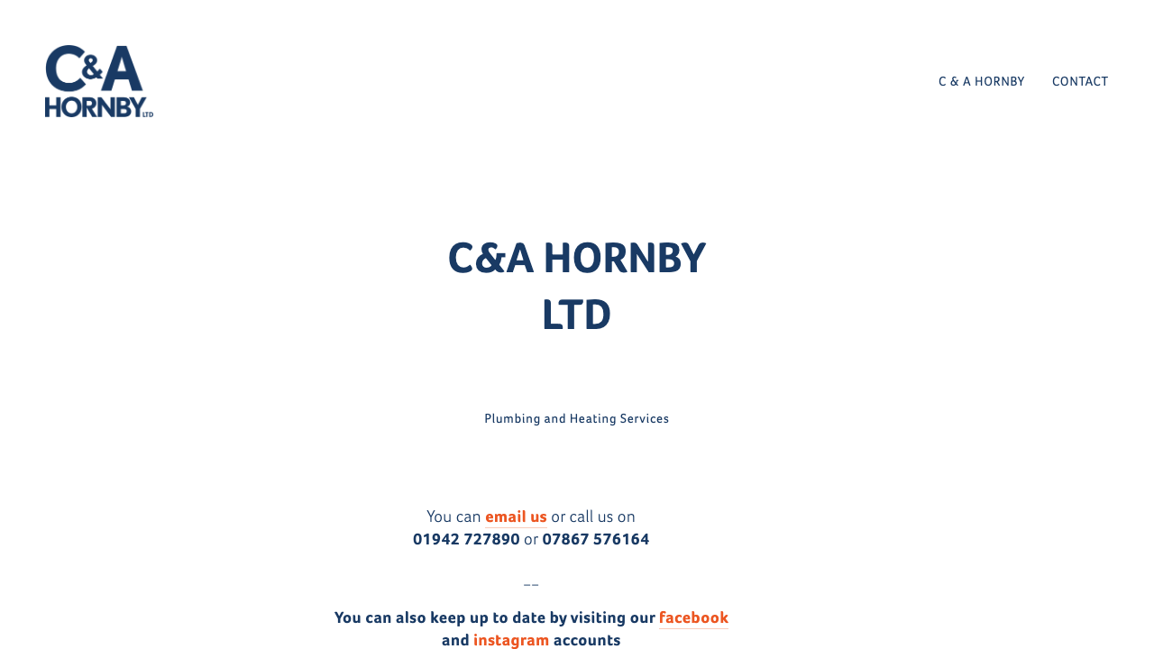 C&A HORNBY LIMITED website preview
