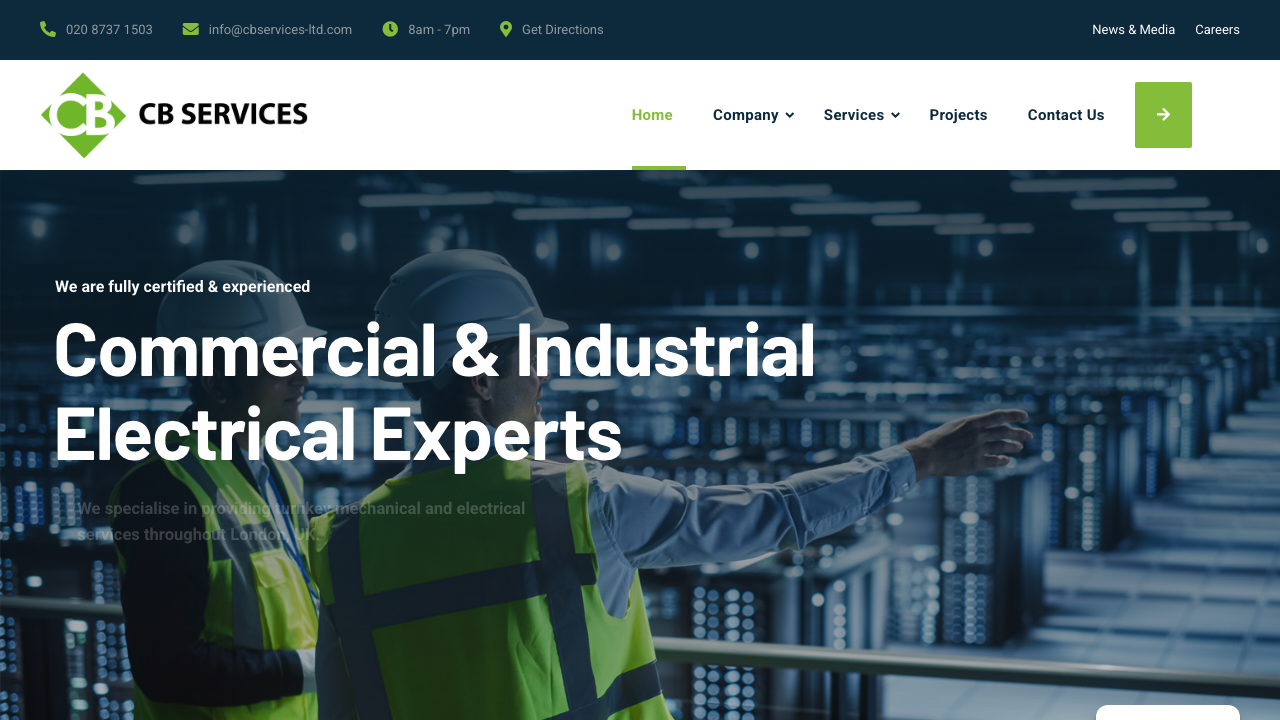 C&B SERV LTD website preview