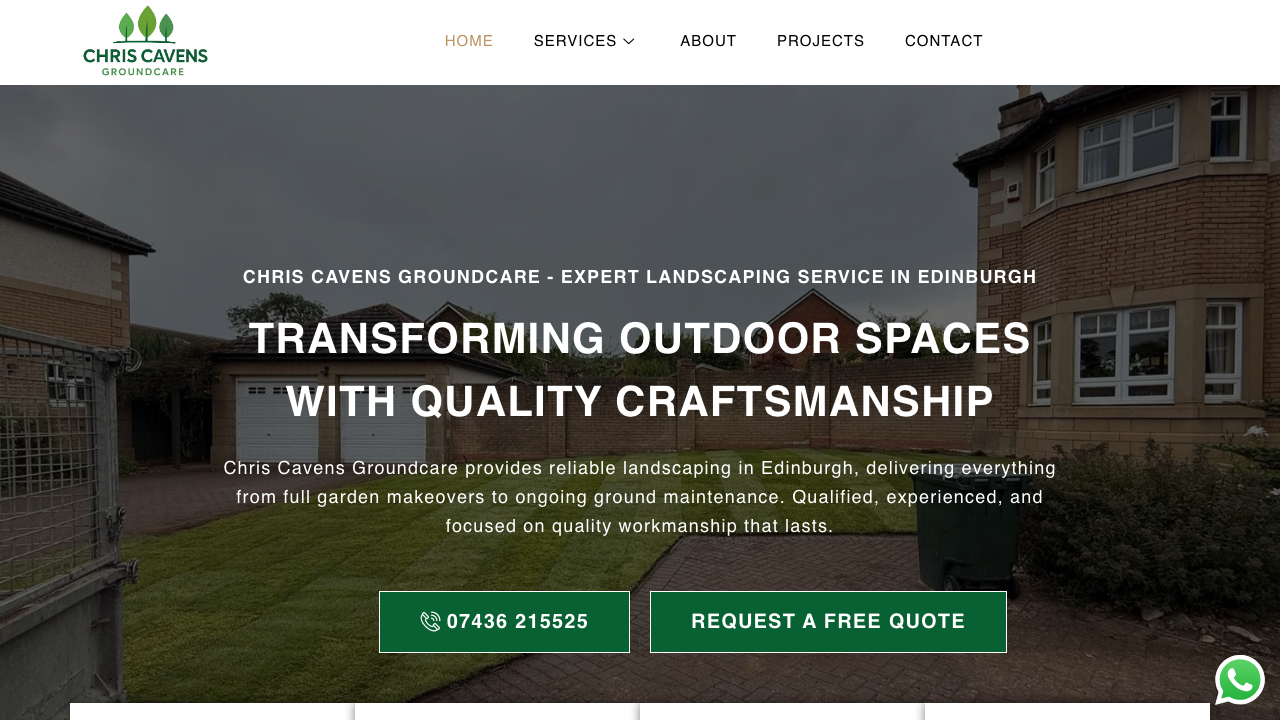 CHRIS CAVENS GROUND CARE LTD website preview