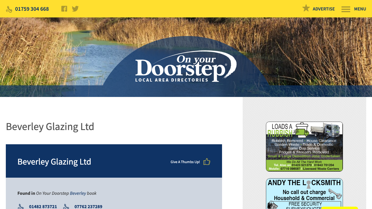 BEVERLEY GLAZING LTD website preview