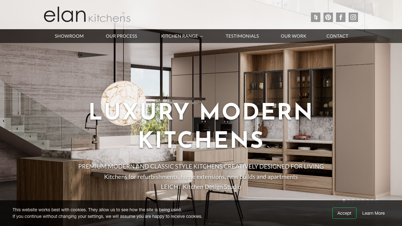 ELAN KITCHENS LIMITED website preview