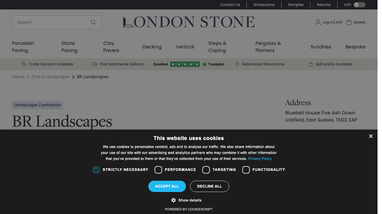 BR PAVING CONTRACTS LTD website preview