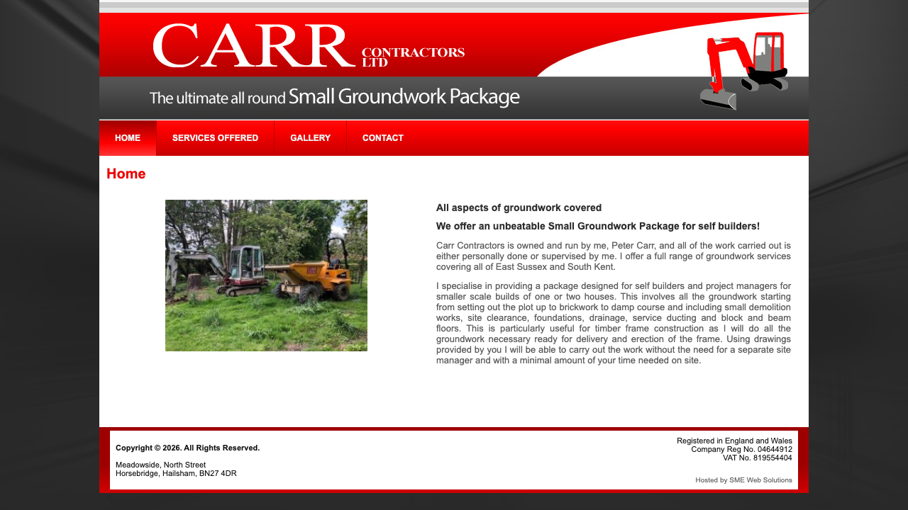 CARR CONTRACTORS LIMITED website preview