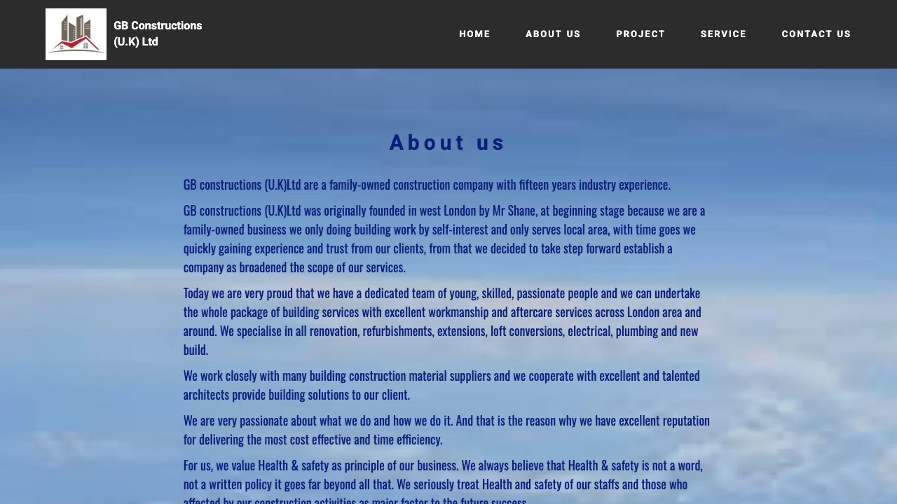 BK GB CONSTRUCTION LTD website preview