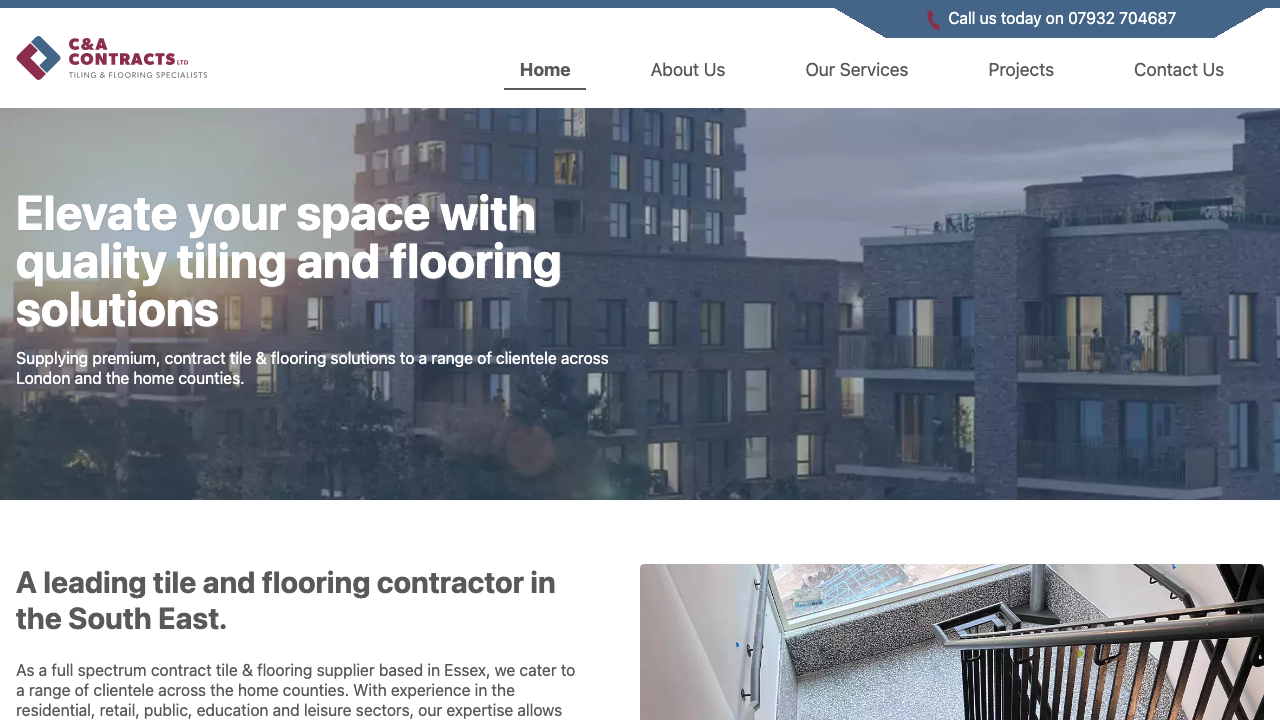 C&A CONTRACTOR SERVICES LTD website preview
