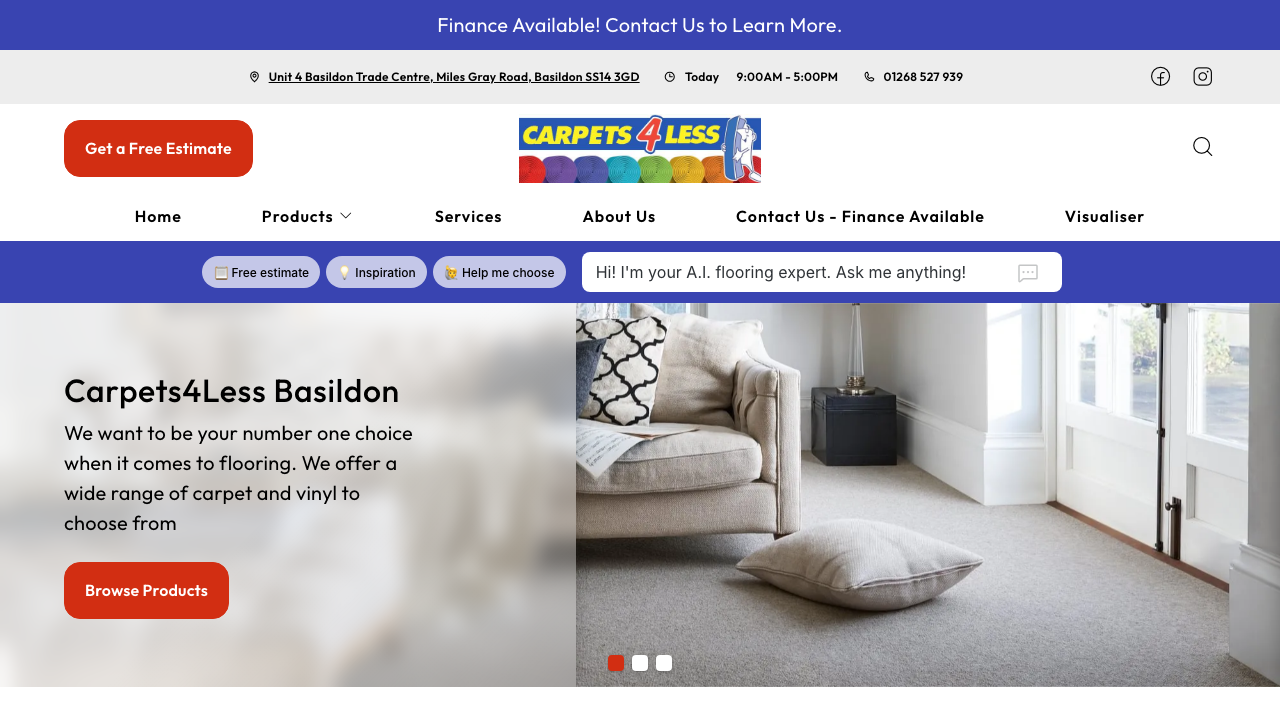 BASILDON FLOORING LTD website preview