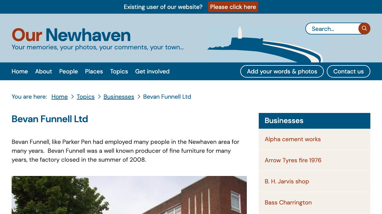 BEVAN FUNNELL GROUP LIMITED website preview