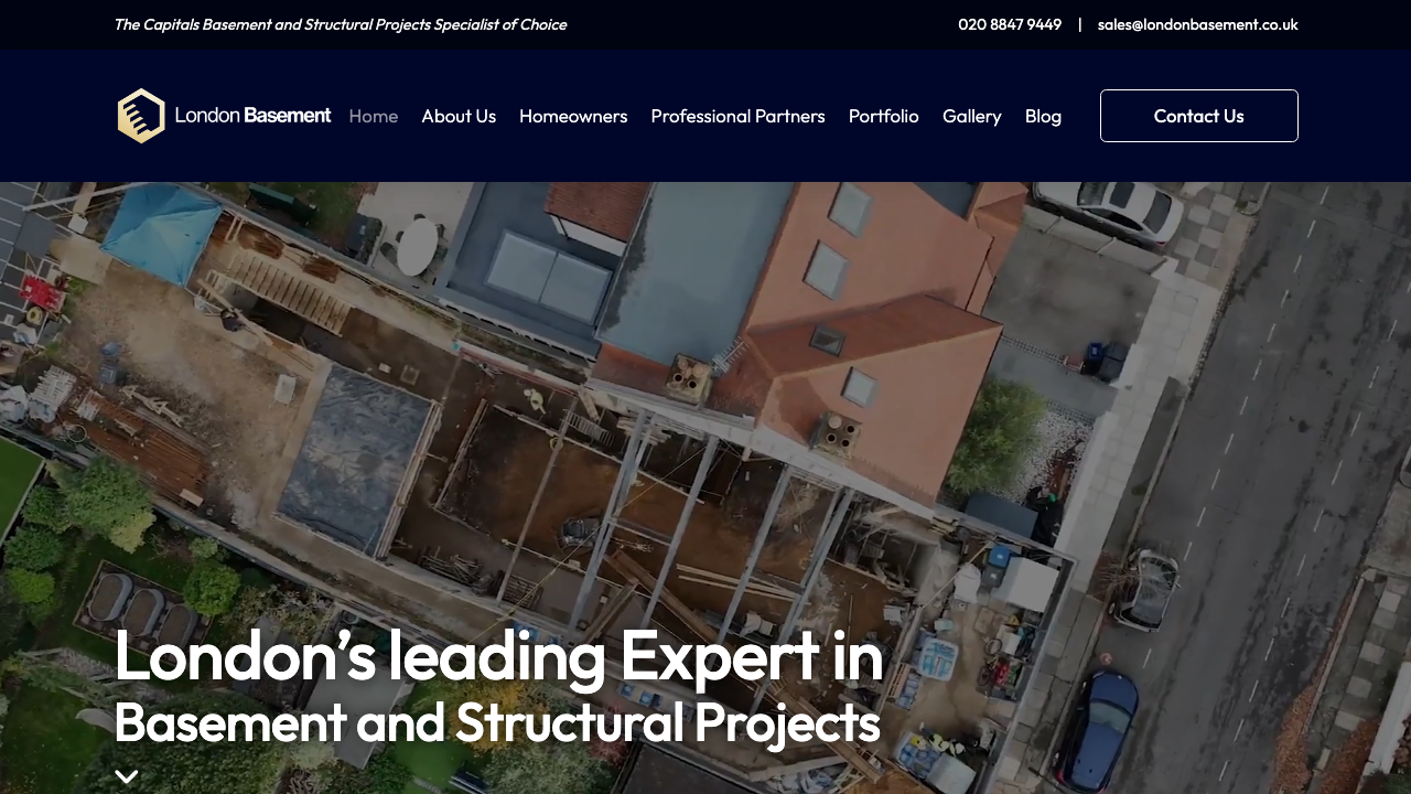 BASEMENT SERVICES LTD website preview