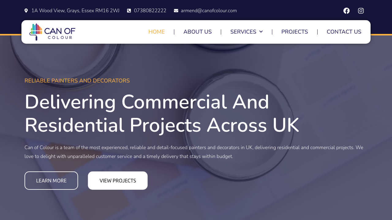 CAN OF COLOUR LTD website preview