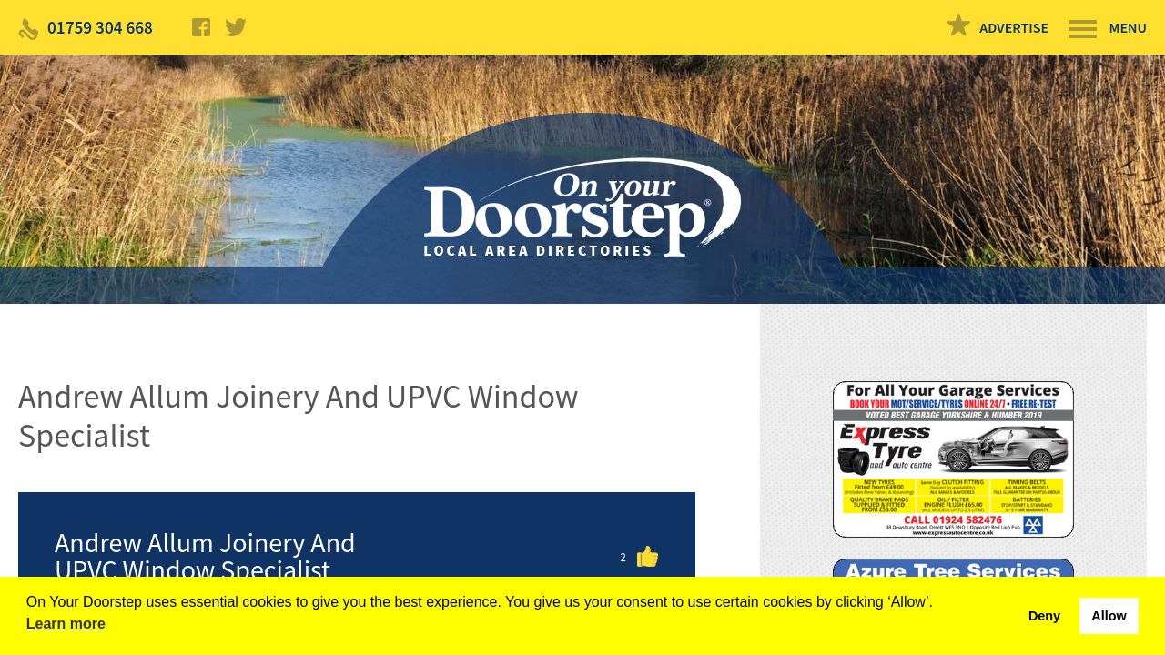 ANDREW ALLUM JOINERY AND CONSTRUCTION LIMITED website preview