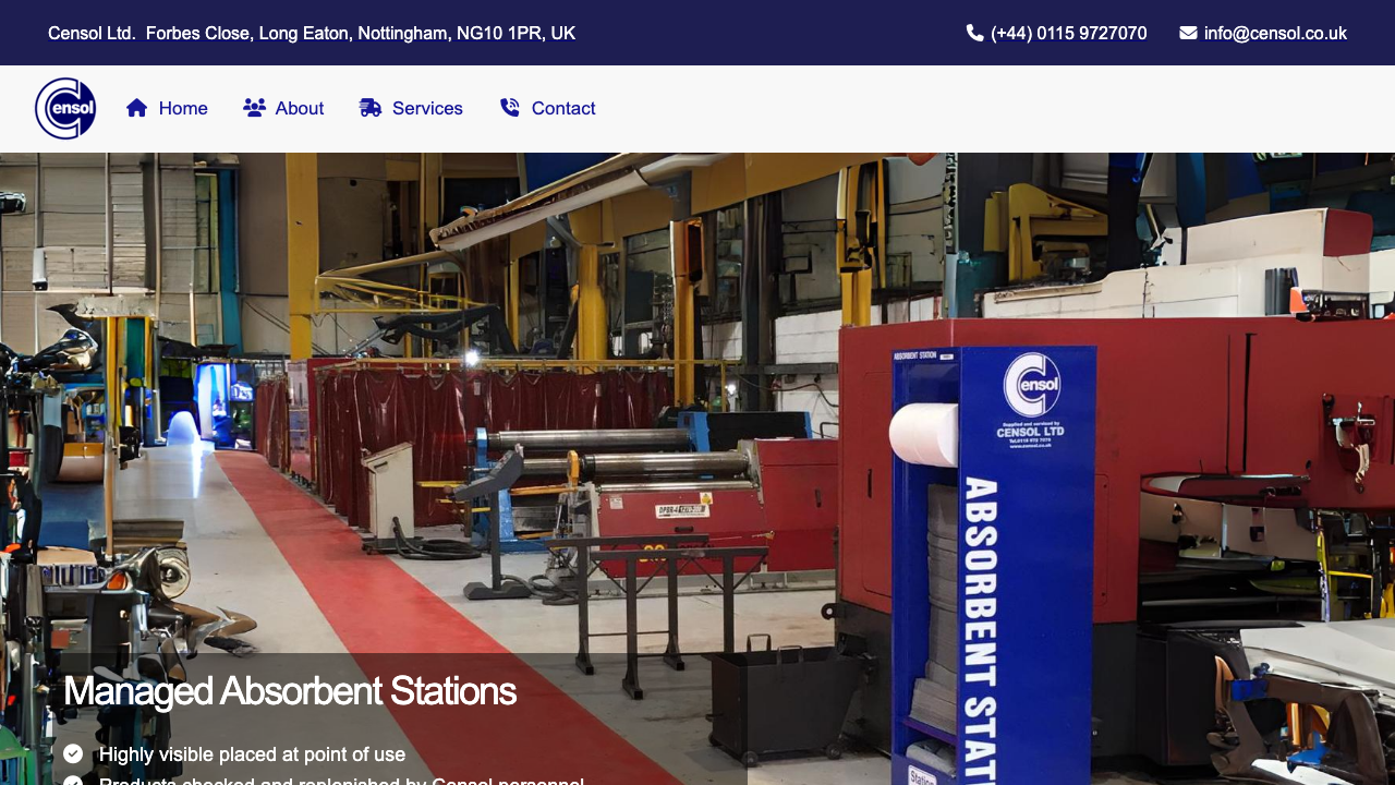 CENSOL (I.S.) LTD. website preview