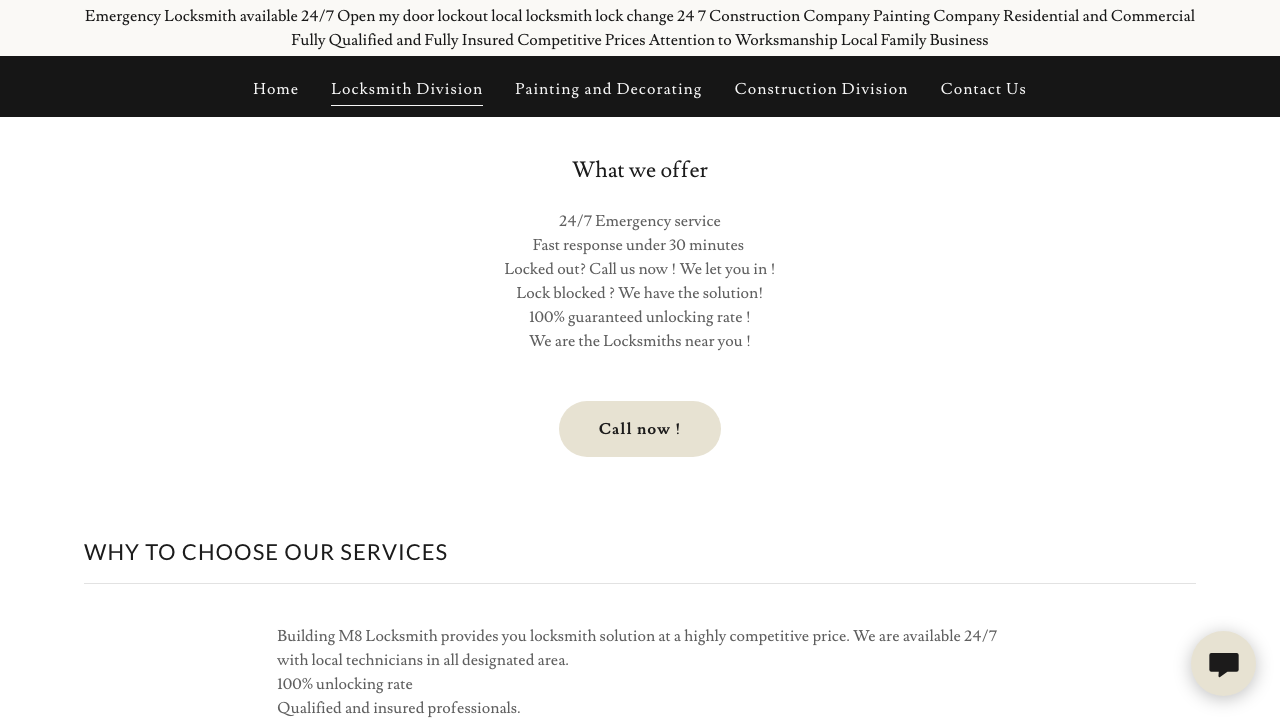 BUILDING M8 LTD website preview