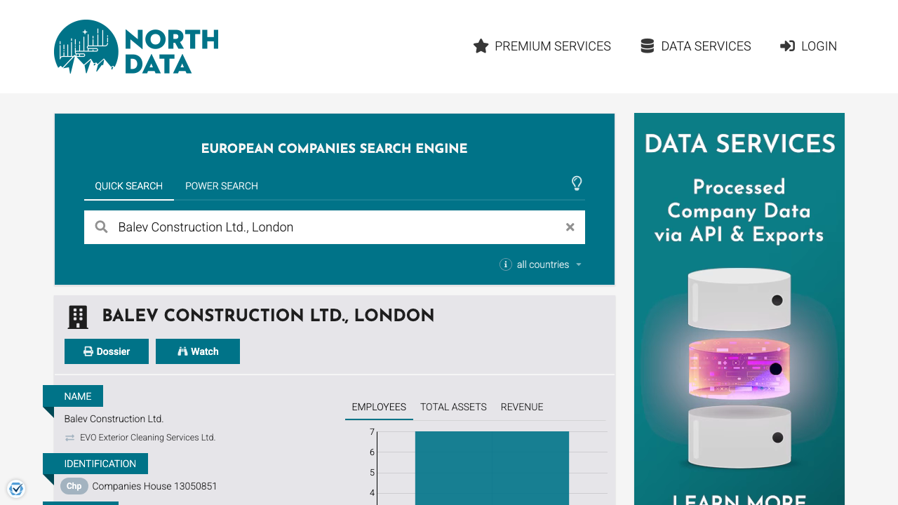 BALEV CONSTRUCTION LTD website preview