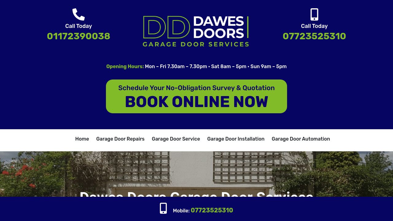 DAWES SERVICES LTD website preview