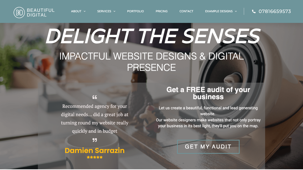 BEAUTIFUL DIGITAL LTD website preview