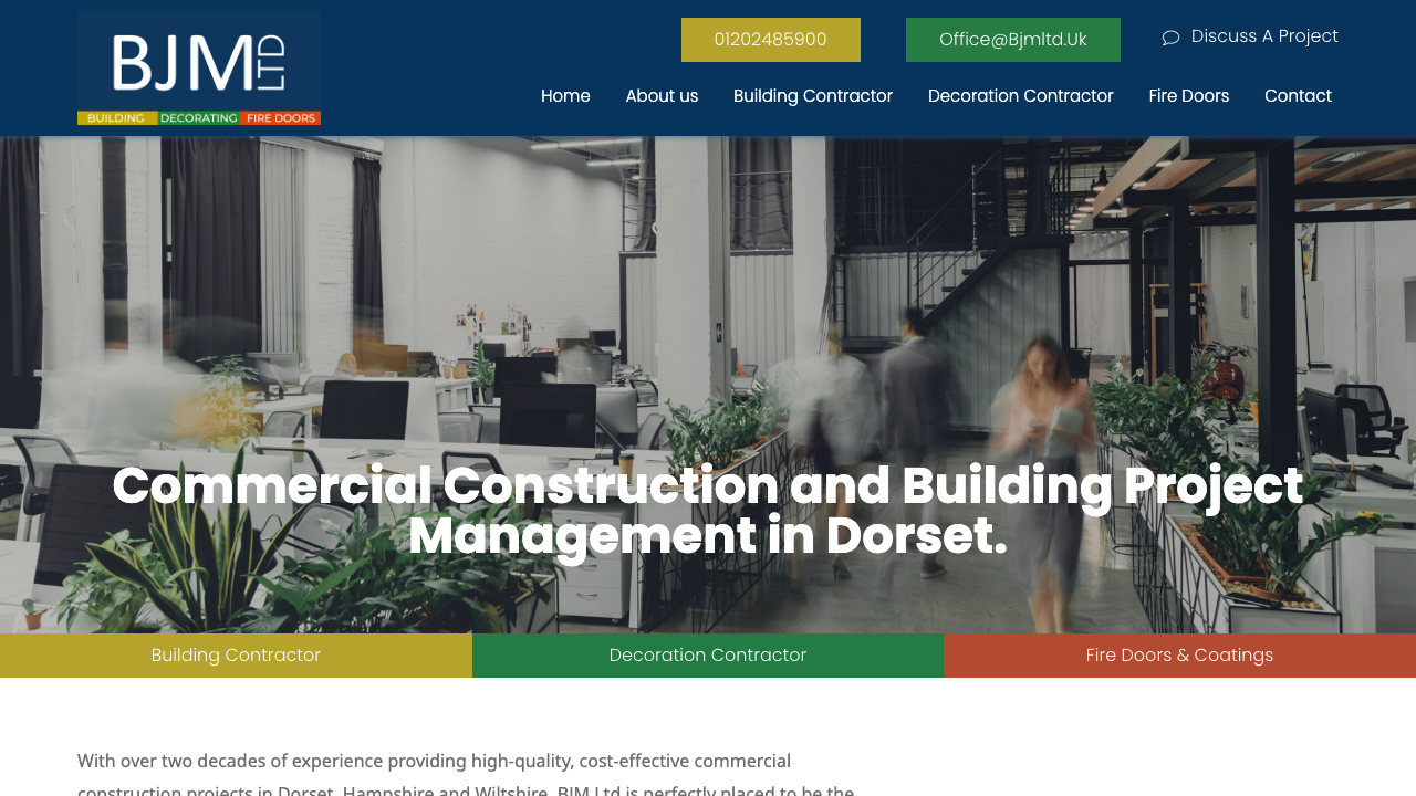 BJM SOUTH LTD website preview