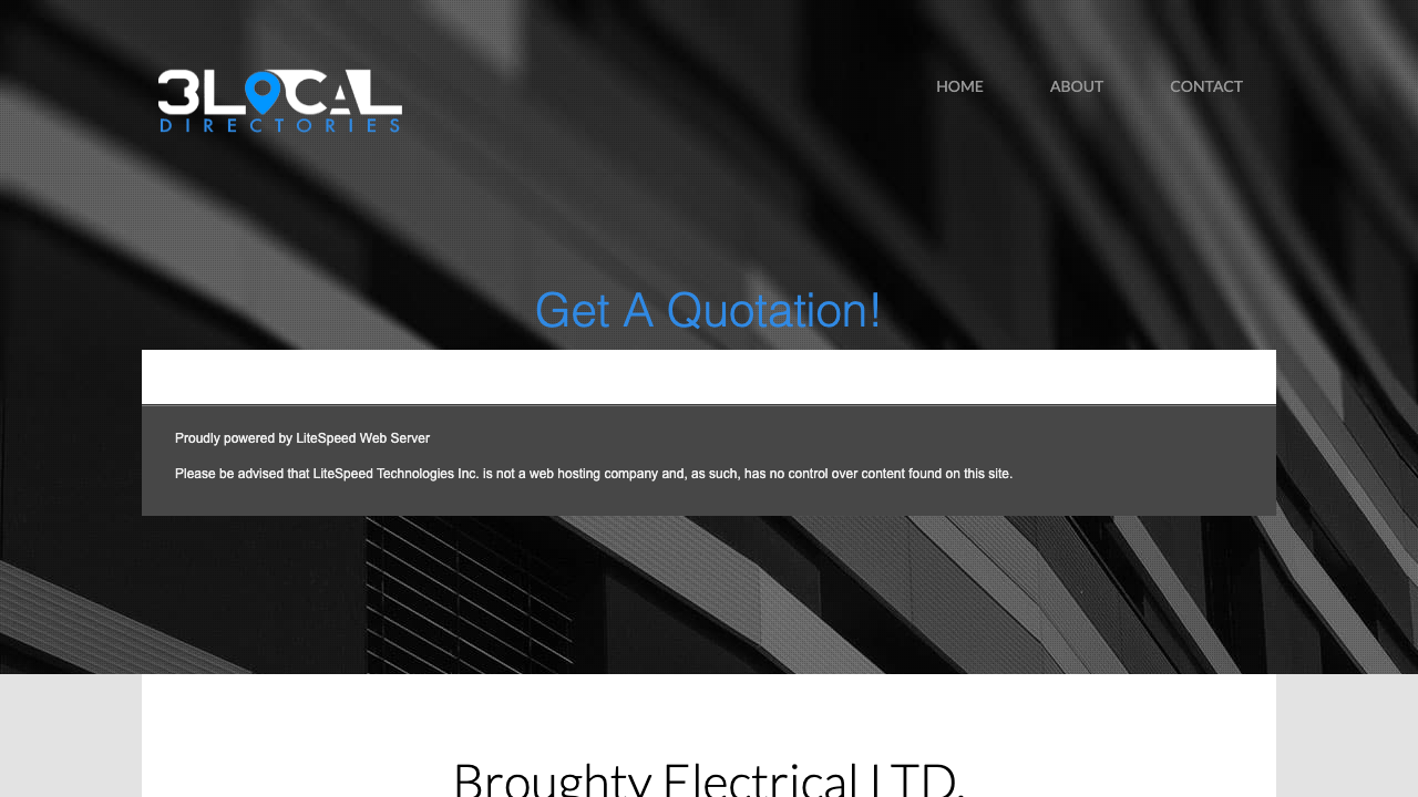 BROUGHTY ELECTRICAL LTD website preview