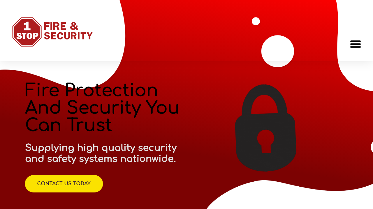 1 STOP FIRE AND SECURITY LTD website preview