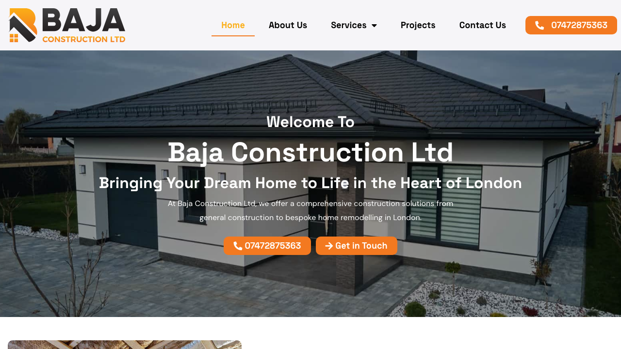 BAJA CONSTRUCTION LTD website preview