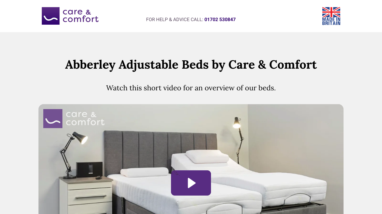 CARE & COMFORT PRODUCTS LIMITED website preview
