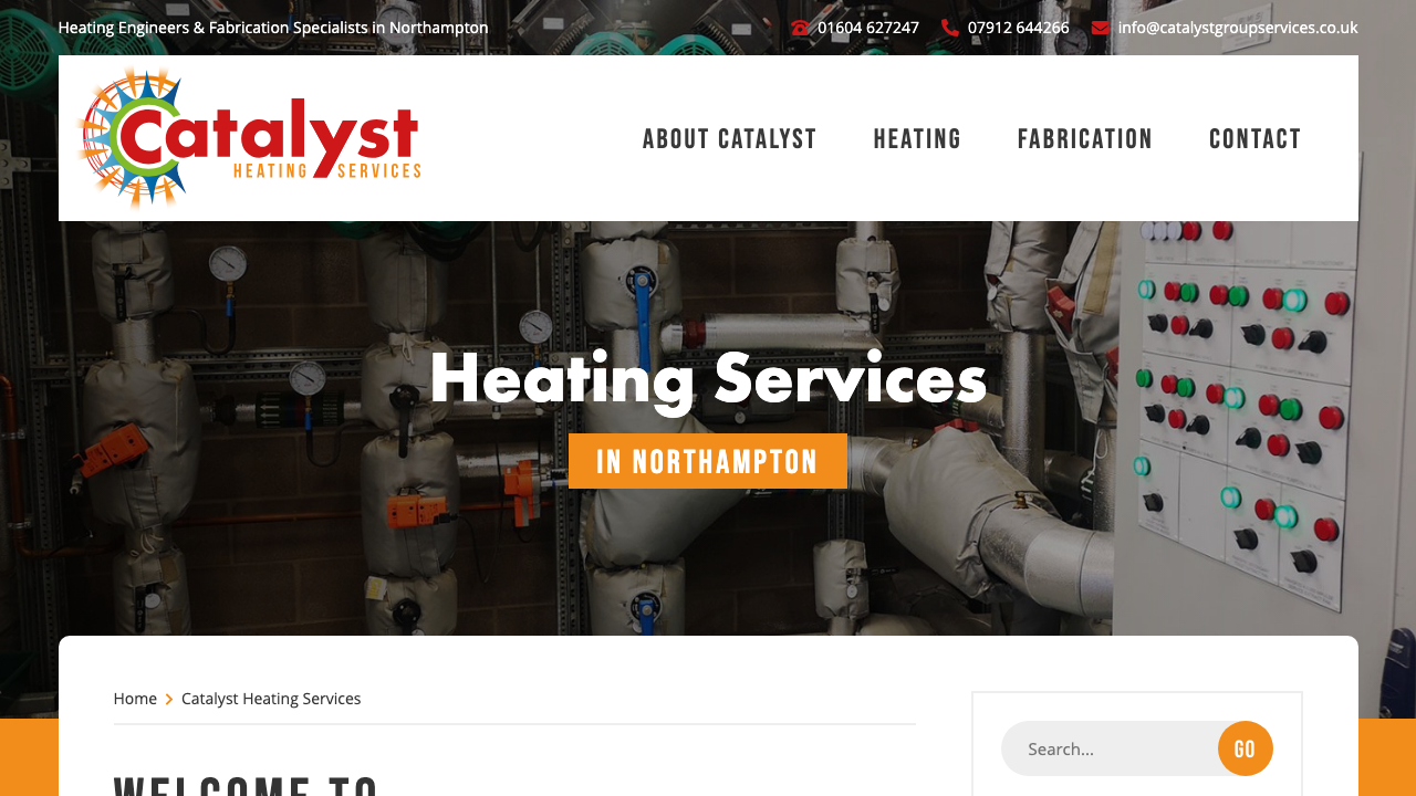CATALYST HEATING AND COOLING SERVICES LTD website preview