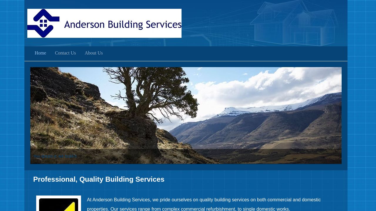 ANDERSON BUILDING SERVICES LTD website preview