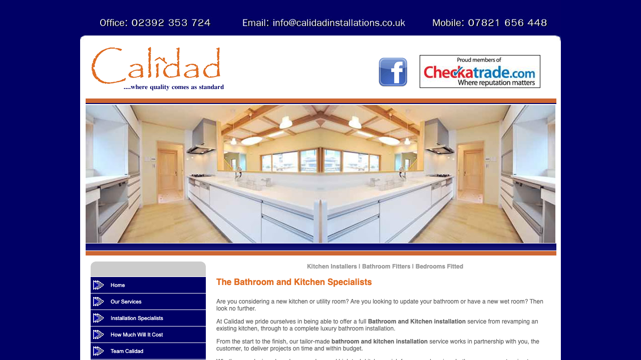 CALIDAD INSTALLATIONS LTD website preview