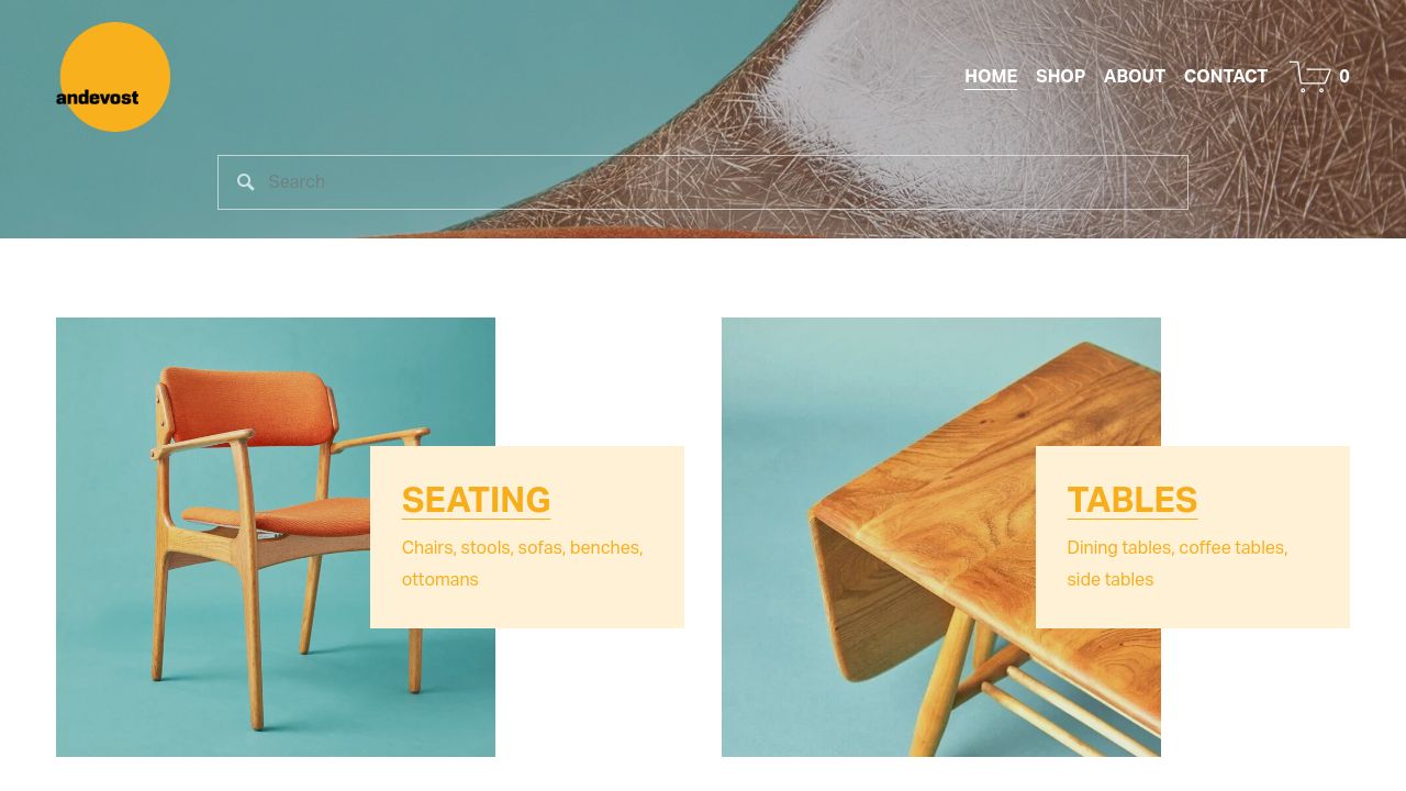 ANDEVOST LTD website preview