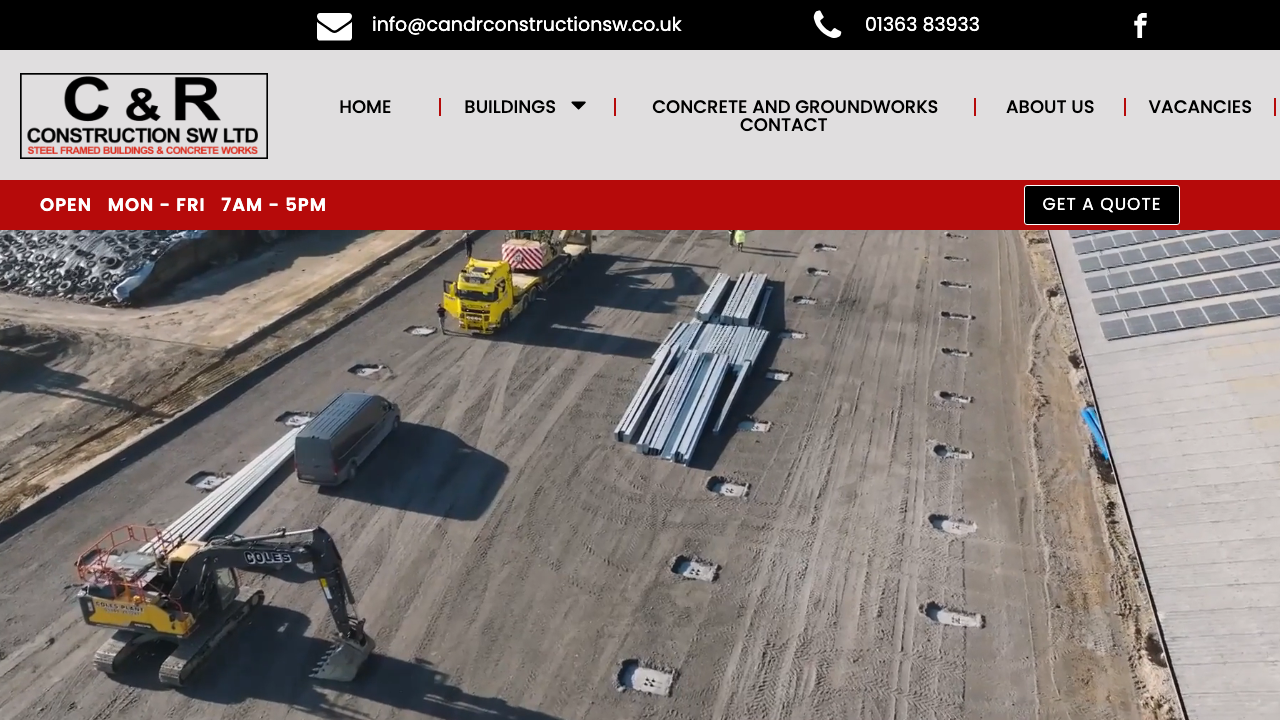 C&R CONSTRUCTION SOUTH WEST LTD website preview